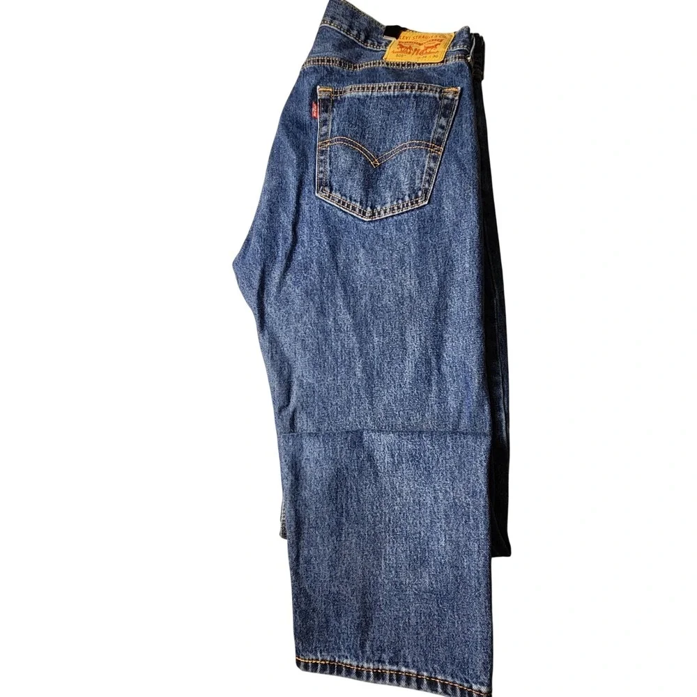 Levi's 505 Regular Fit Jeans Mens 36x30‎ Blue Excellent Straight Leg Denim